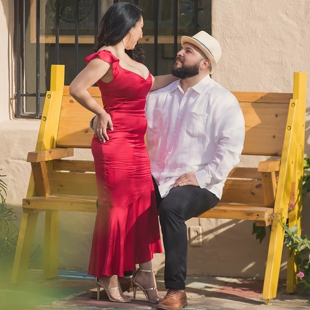 Red Satin Guess Marciano Dress